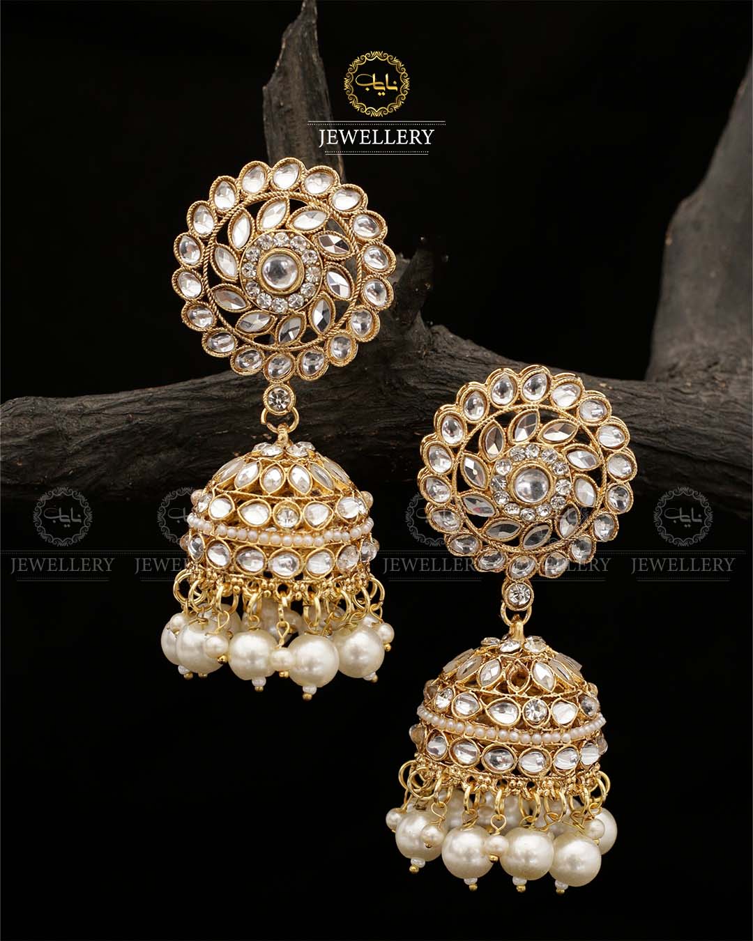 kundan jhumka E-3017