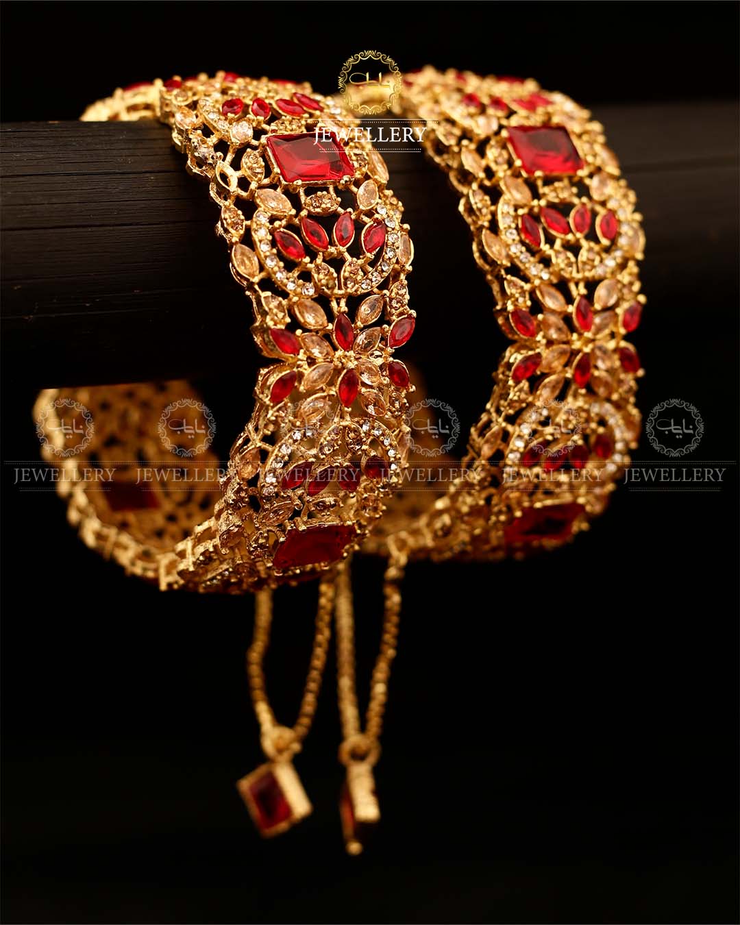 Zarcon wide Openable Bangles (pair)-2920