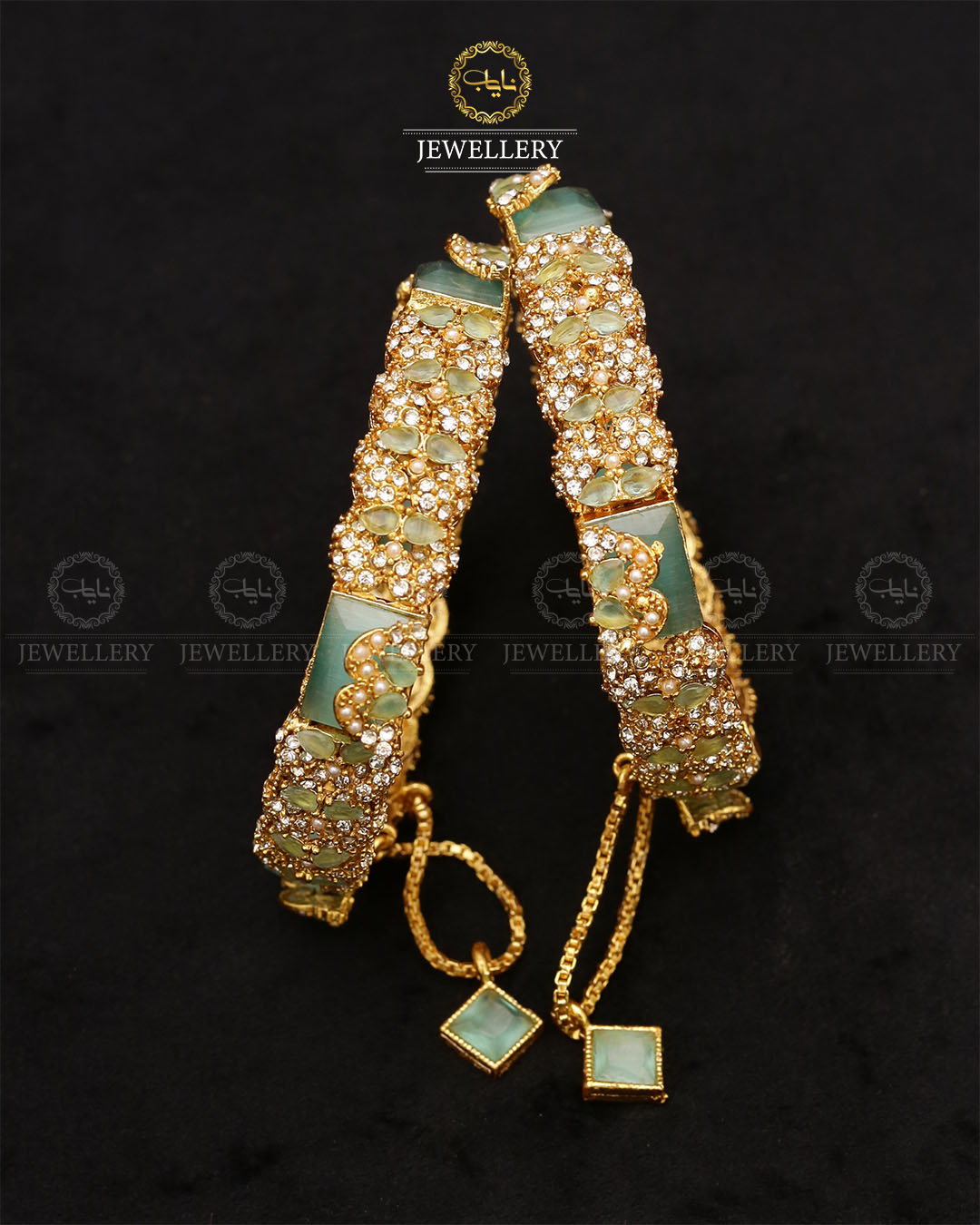 Bilqees Noratan Bangles (pair)-2680 Nayab Jewellery