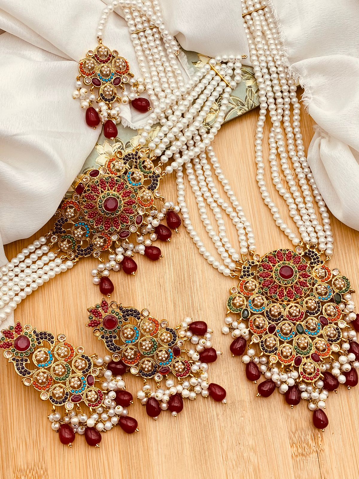 Noora Bridal Set NJ-1595 Nayab Jewellery