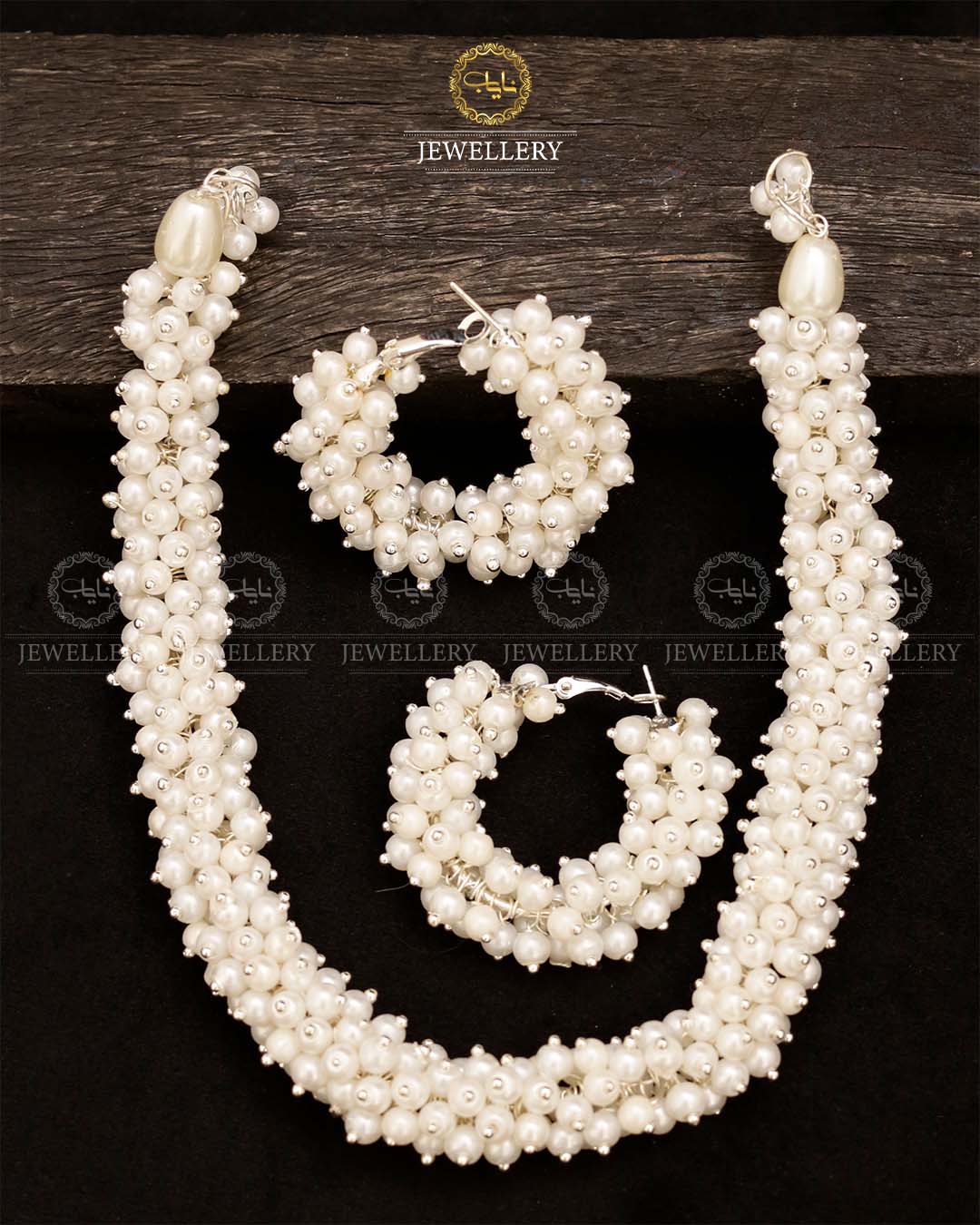 Hand made Gajra Necklace with Baali-2733 Nayab Jewellery