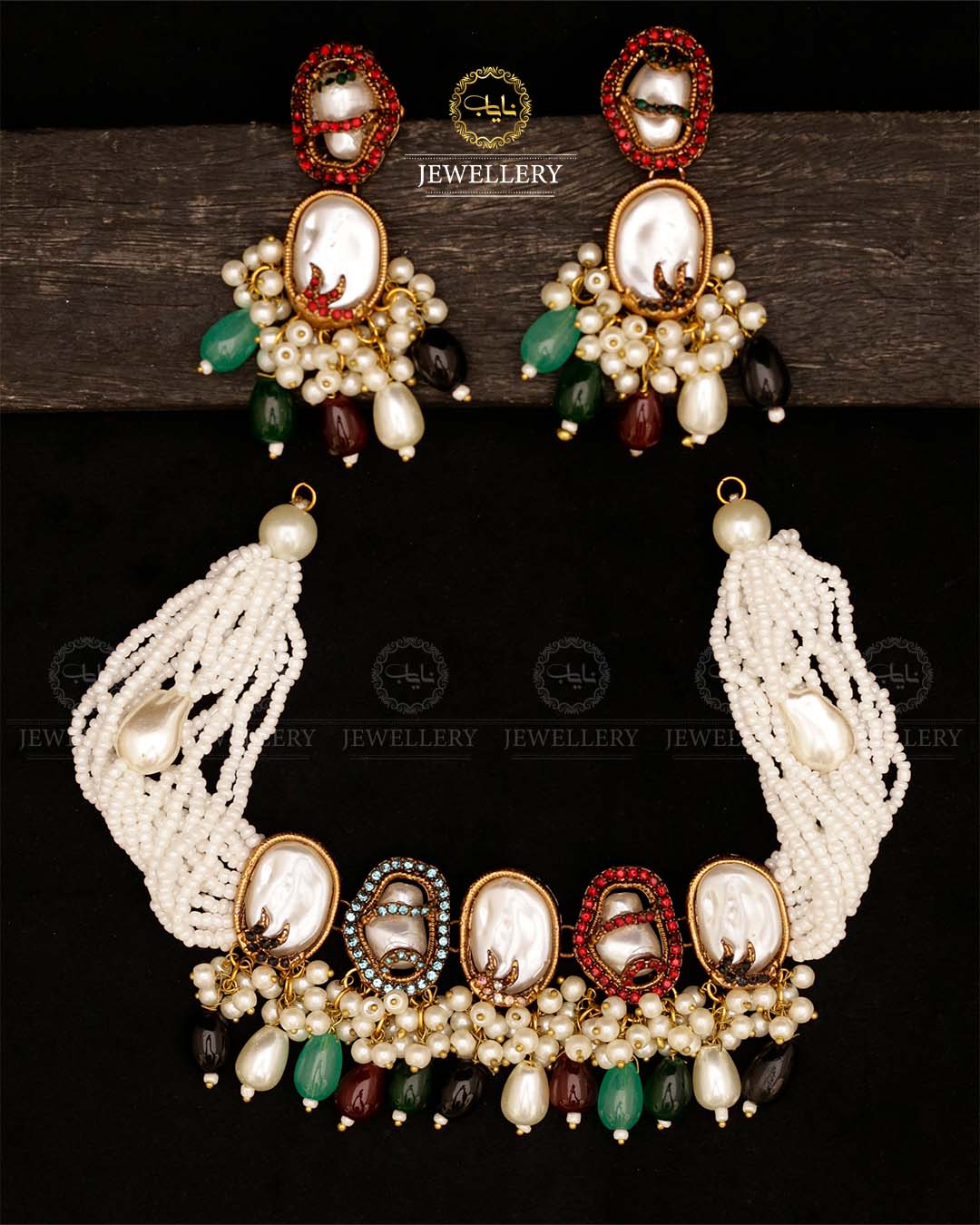 Mother of pearl Chokar set-2825