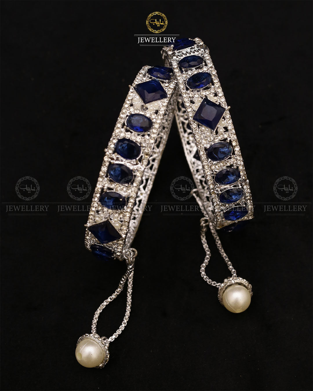 Faiqa Zirconia bangles (pair)-2679 Nayab Jewellery