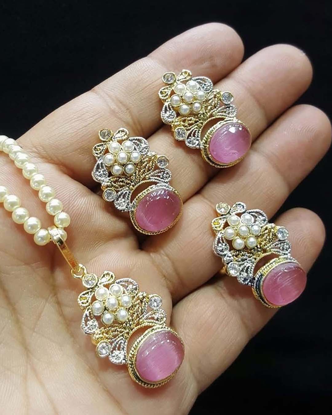 Egyptian Locket Combo set with adjustable Ring L-907