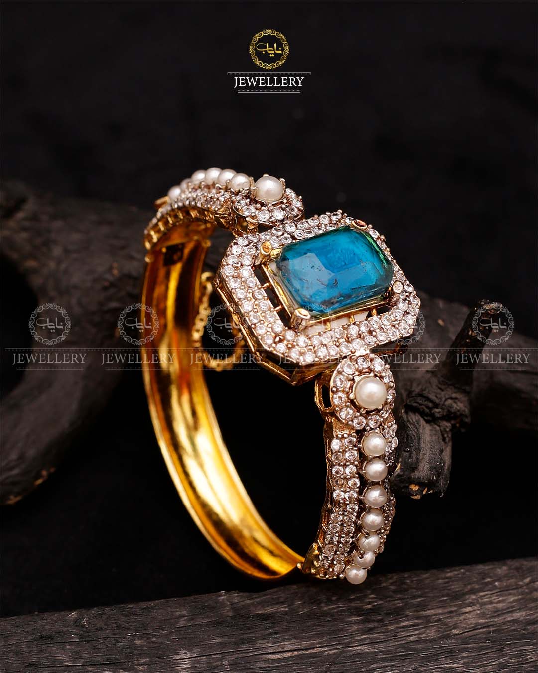 Zirconia Openable Bracelet (Each)-2613 Nayab Jewellery