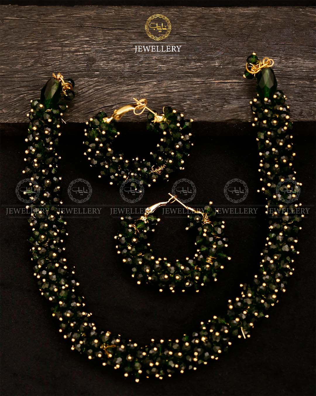 Hand made Gajra Necklace with Baali-2733 Nayab Jewellery