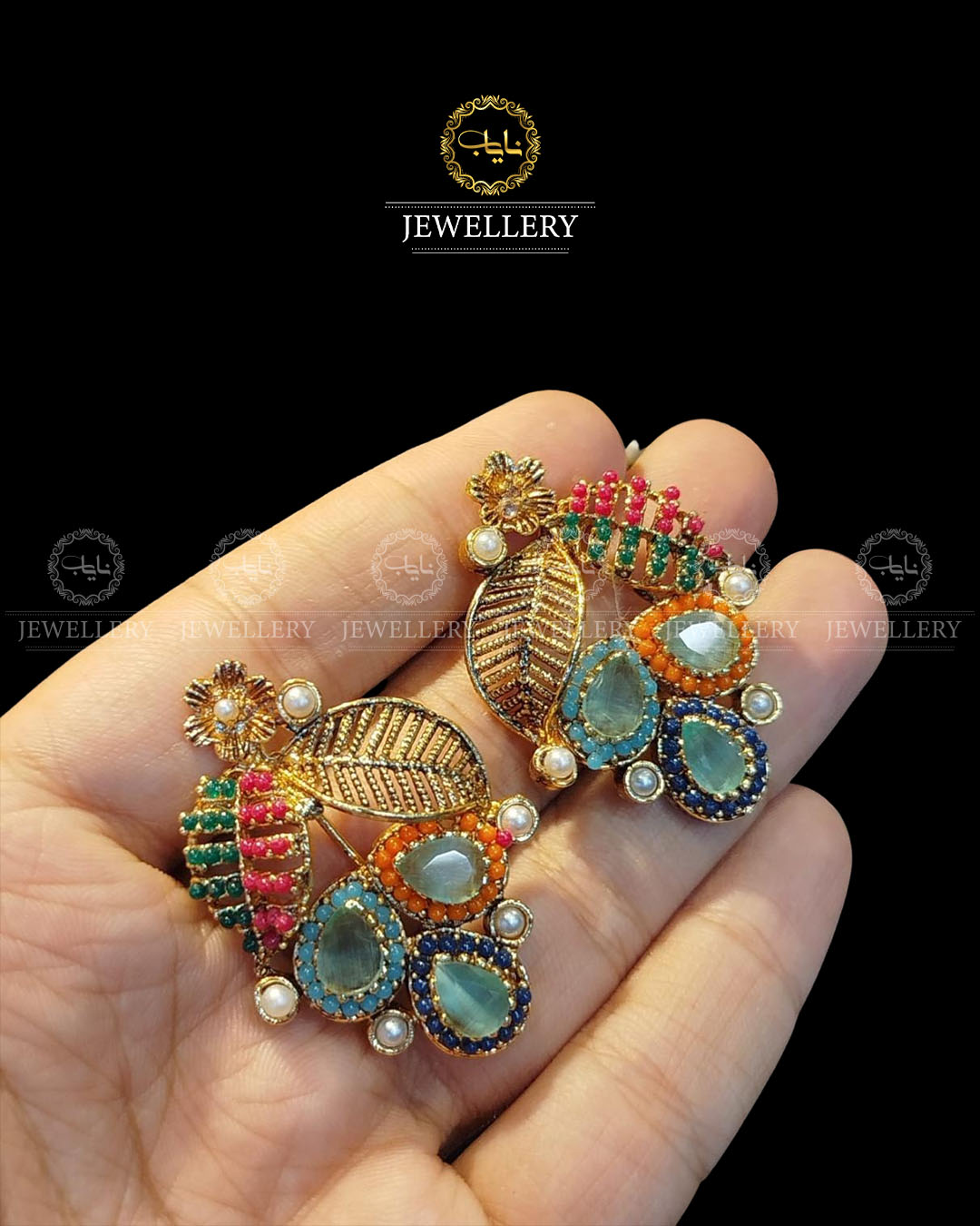Noratan Leaf Studs-2599