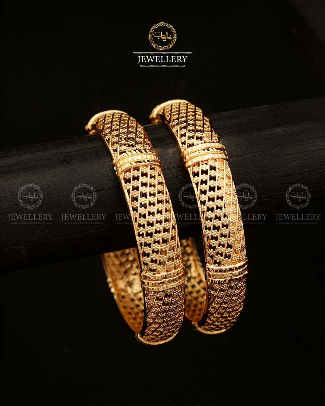 China Gold Bangles (pair) BL-5037