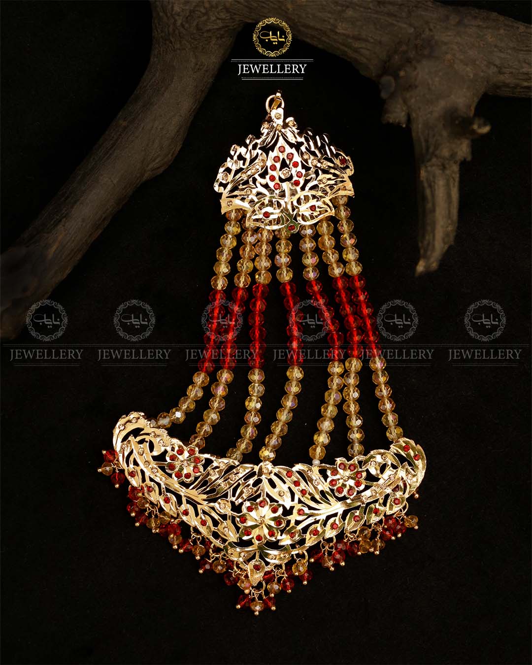 Gold plated Hyedrabadi Bridal jhumer-2796