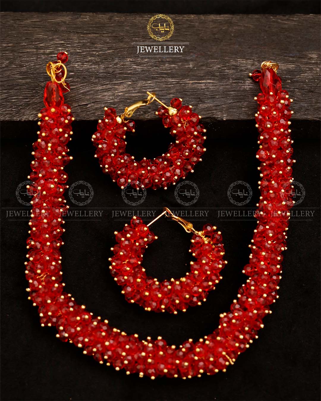 Hand made Gajra Necklace with Baali-2733 Nayab Jewellery
