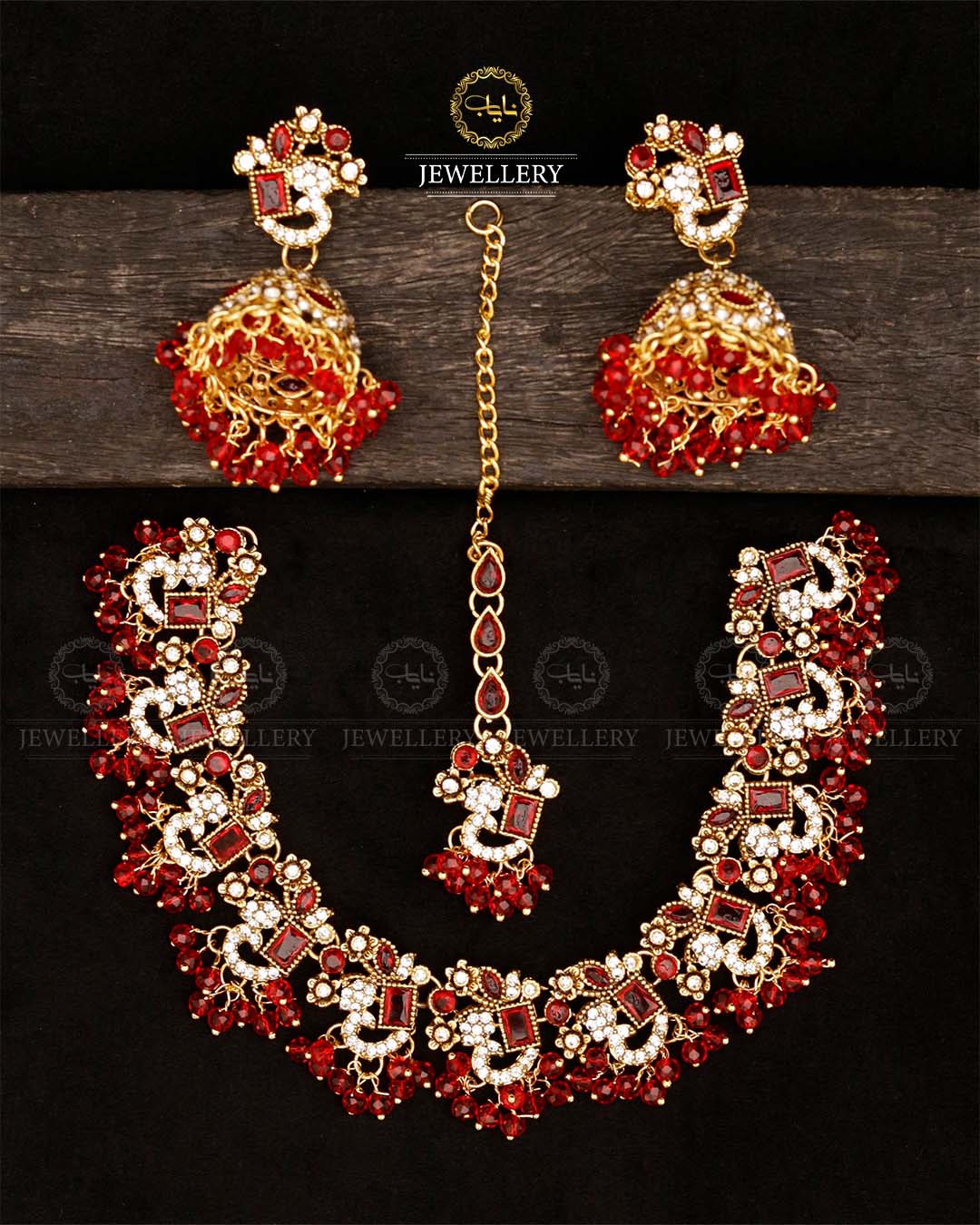 Zirconia Chokar set with Jhumki-2848