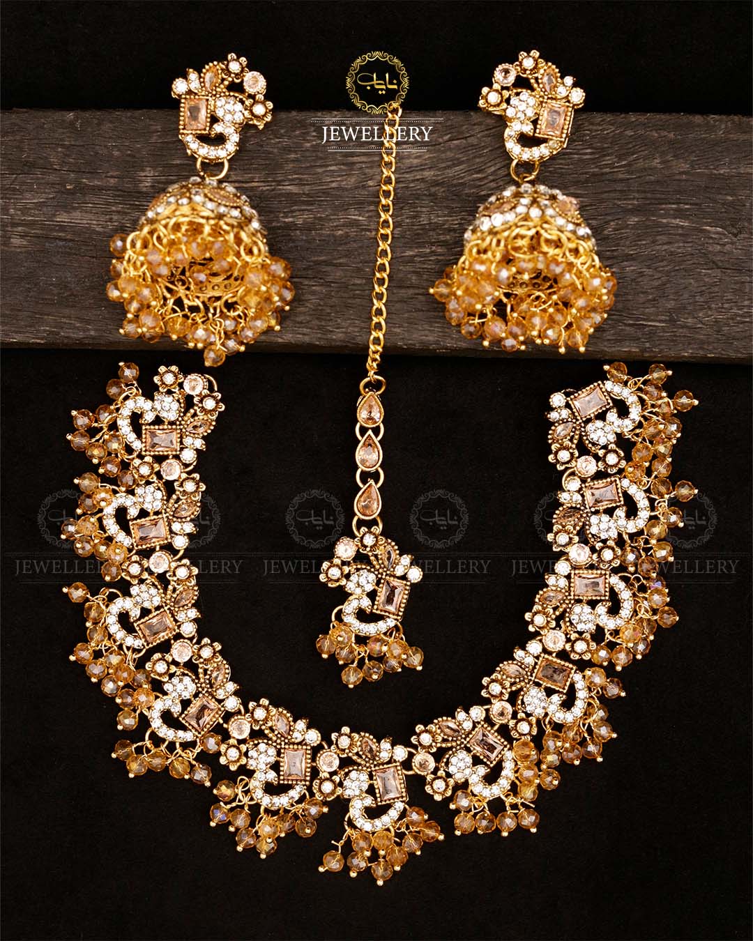 Zirconia Chokar set with Jhumki-2848