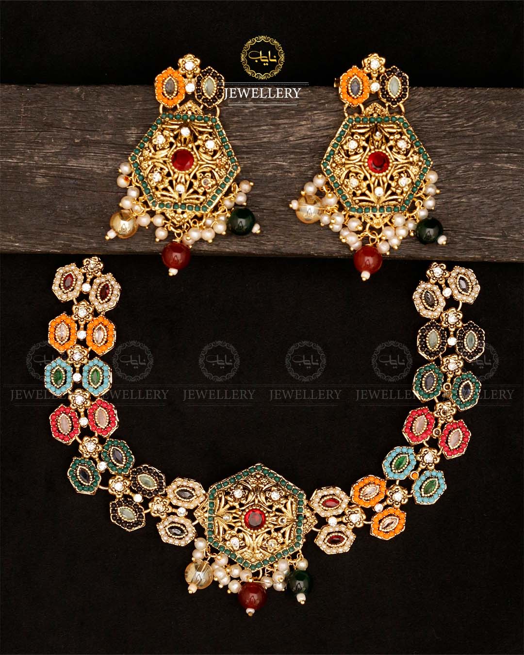 Rajwadi Necklace set-2855