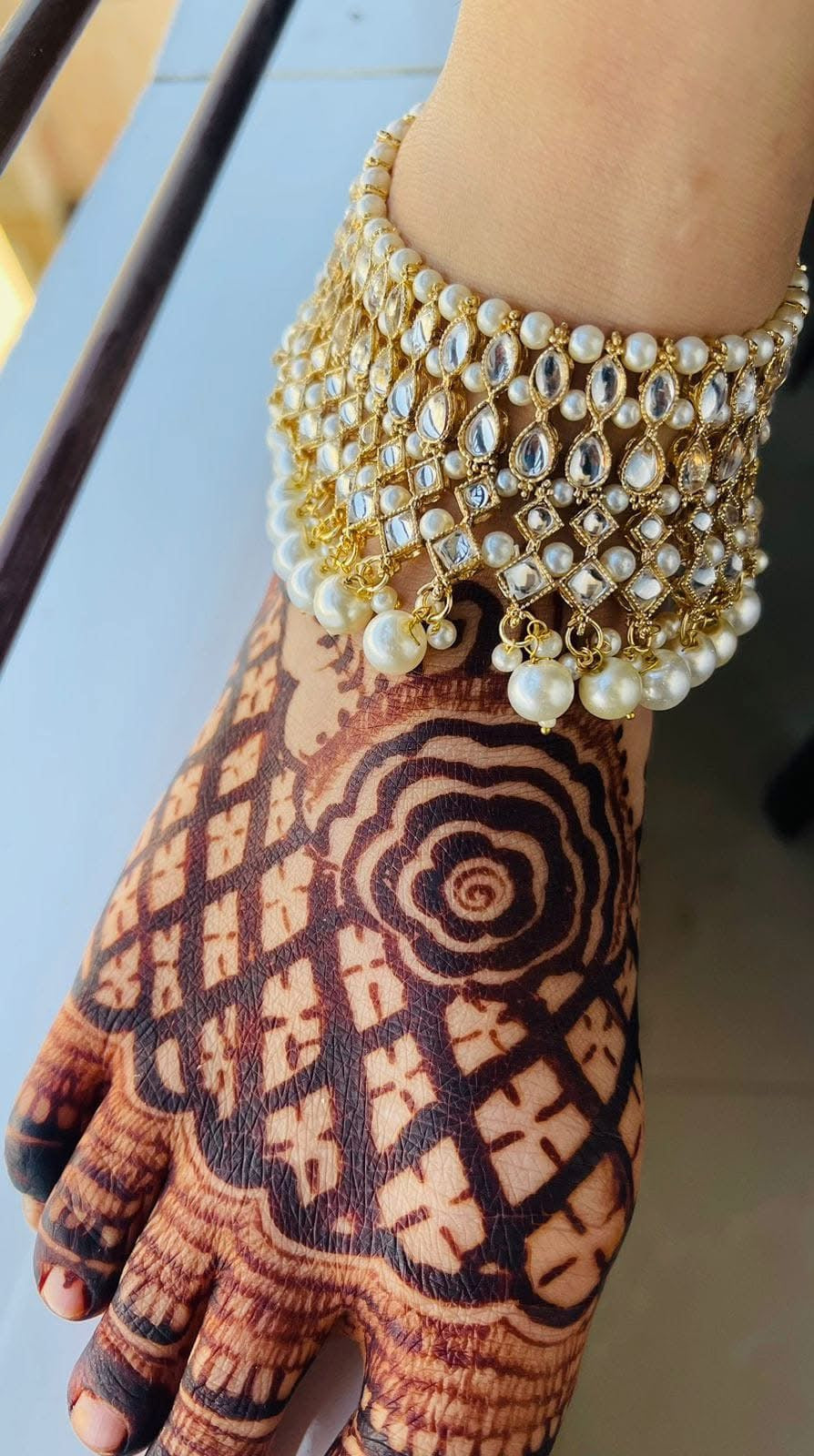 Kundan Anklet pazaib (Each)-2509 Nayab Jewellery