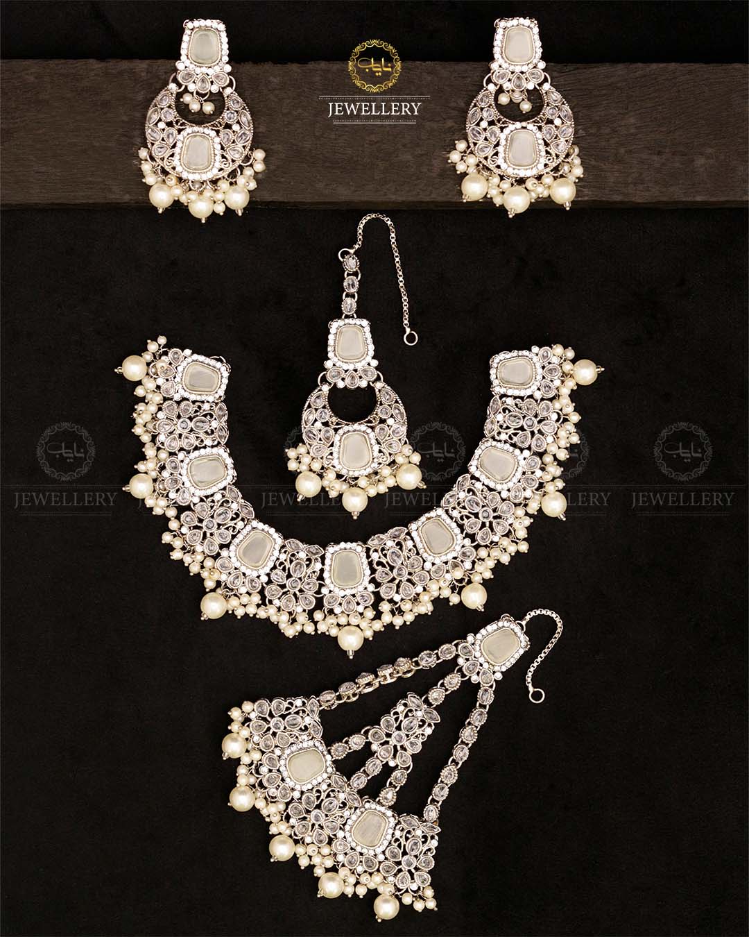 Egyptian Bridal set-2847-Silver
