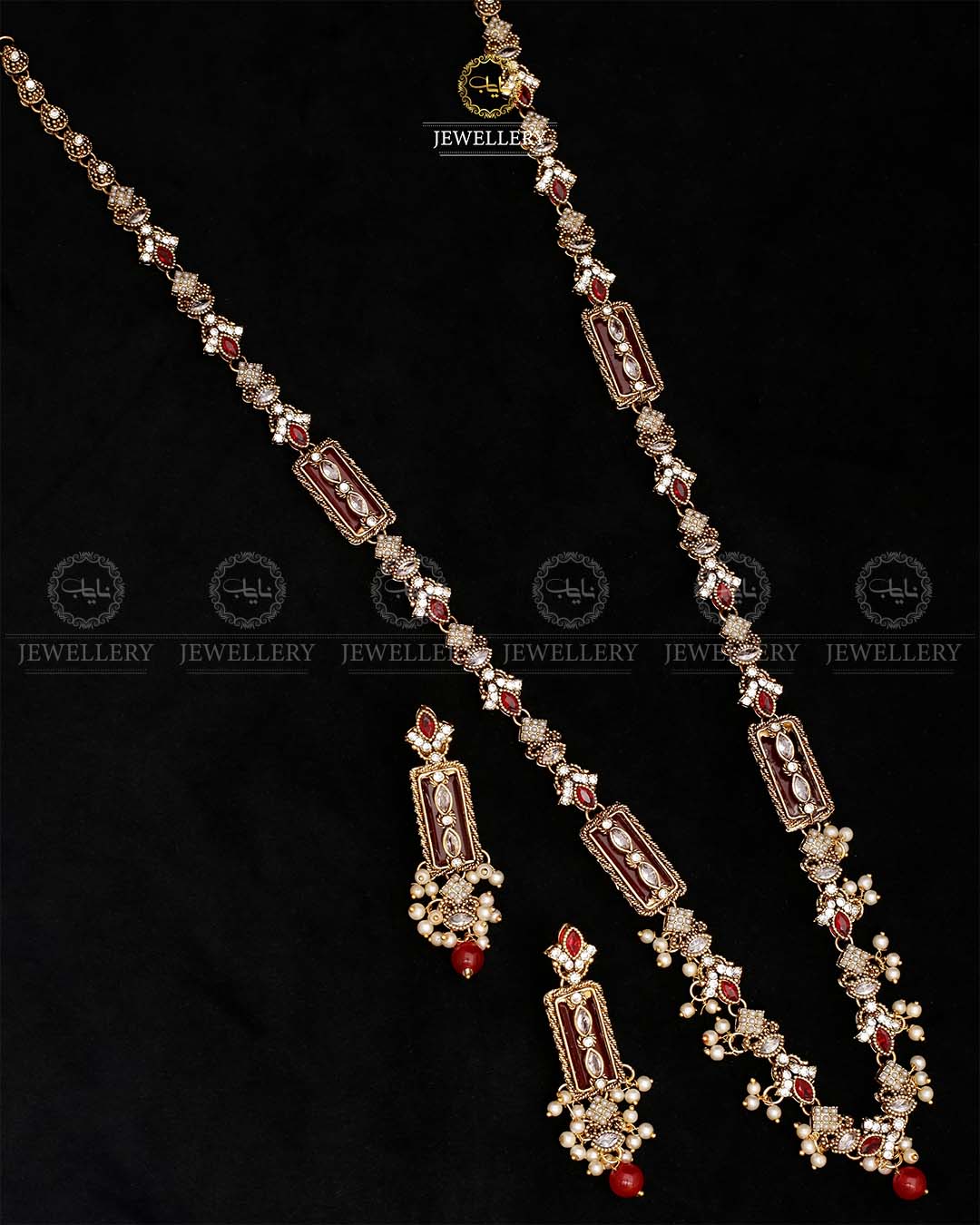 Turkish Long Mala set-2566-Golden Nayab Jewellery