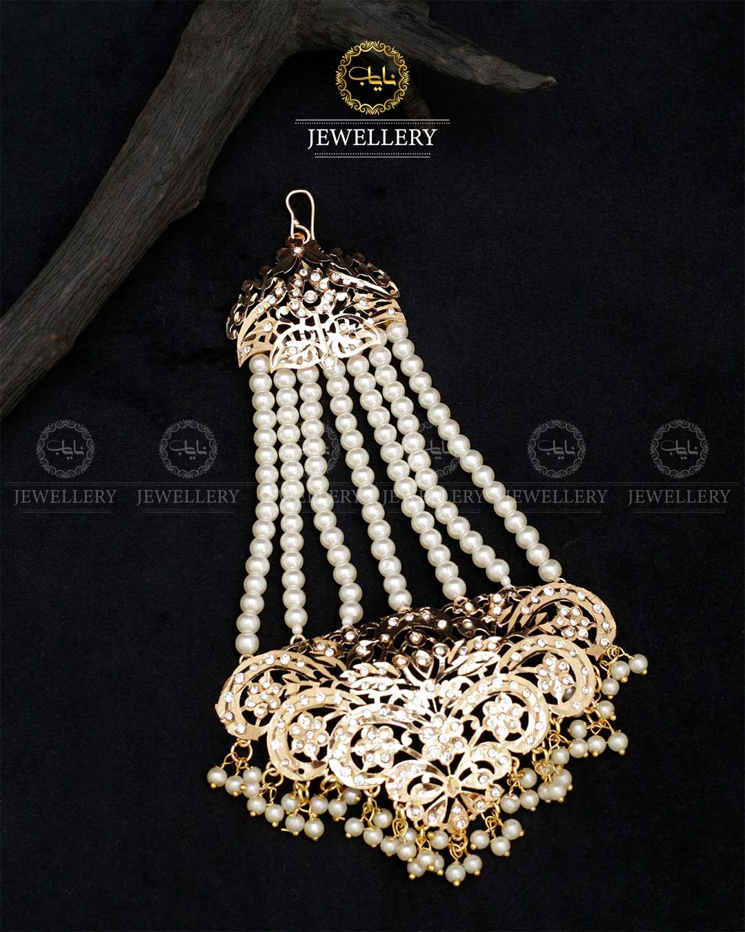 Gold plated Hyedrabadi Bridal jhumer-2796
