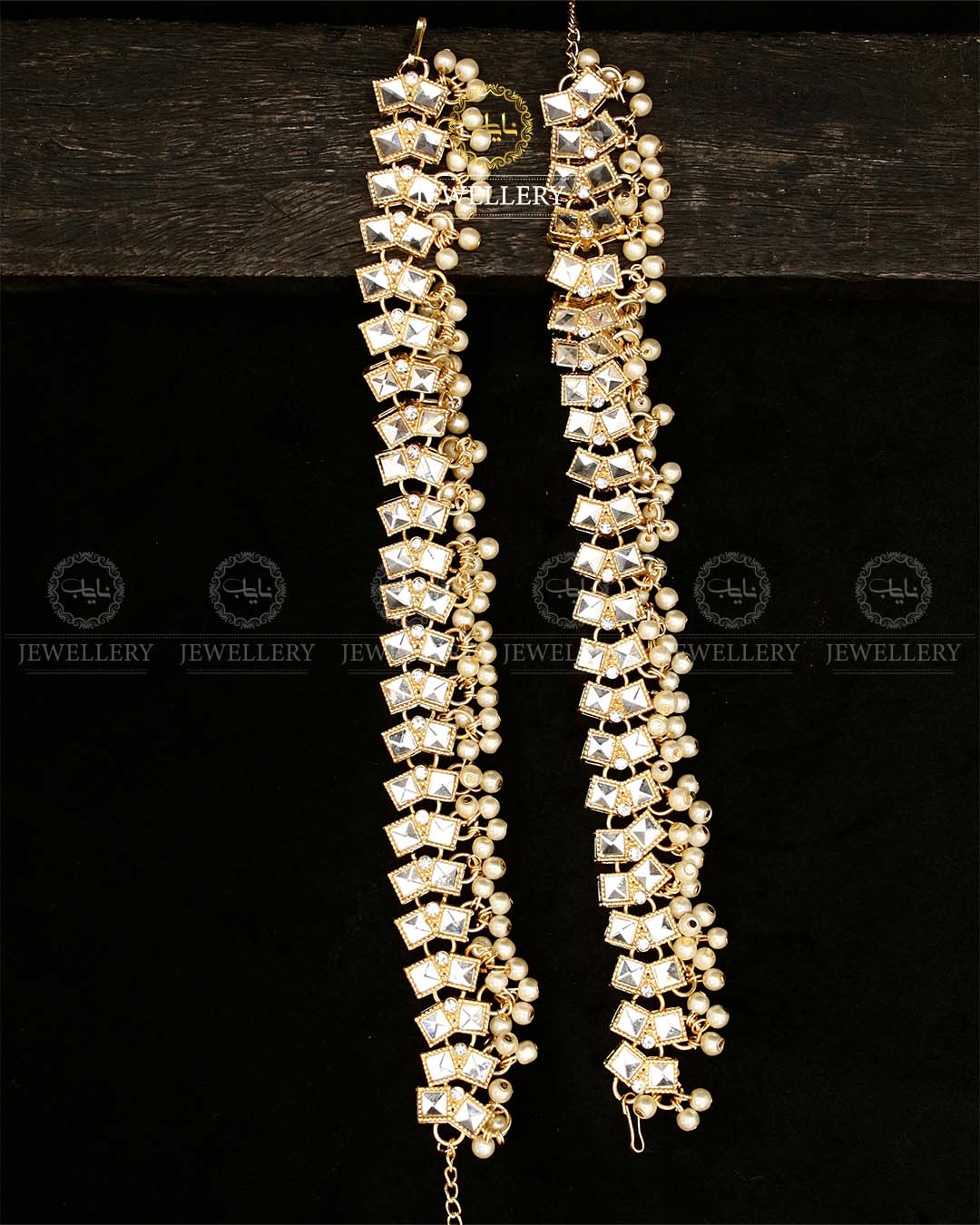 Dimond cutt Anklets (pair)-2901