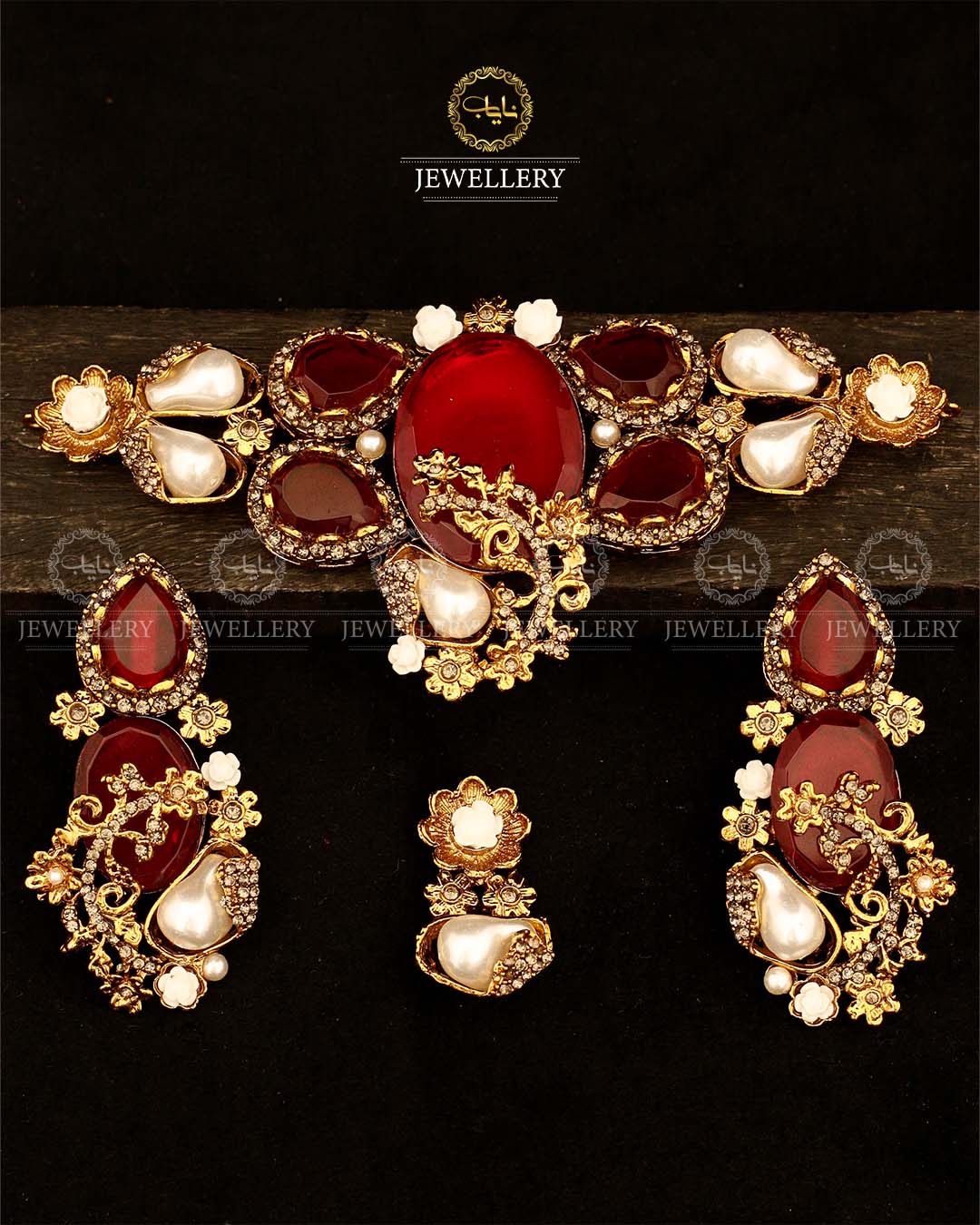 Turkish Mother Pearl Chokar set-2931