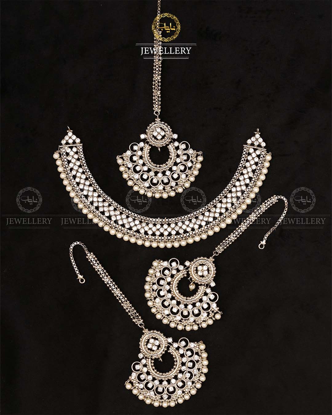 Traditional Manjoos Necklace set-2330-Golden Nayab Jewellery