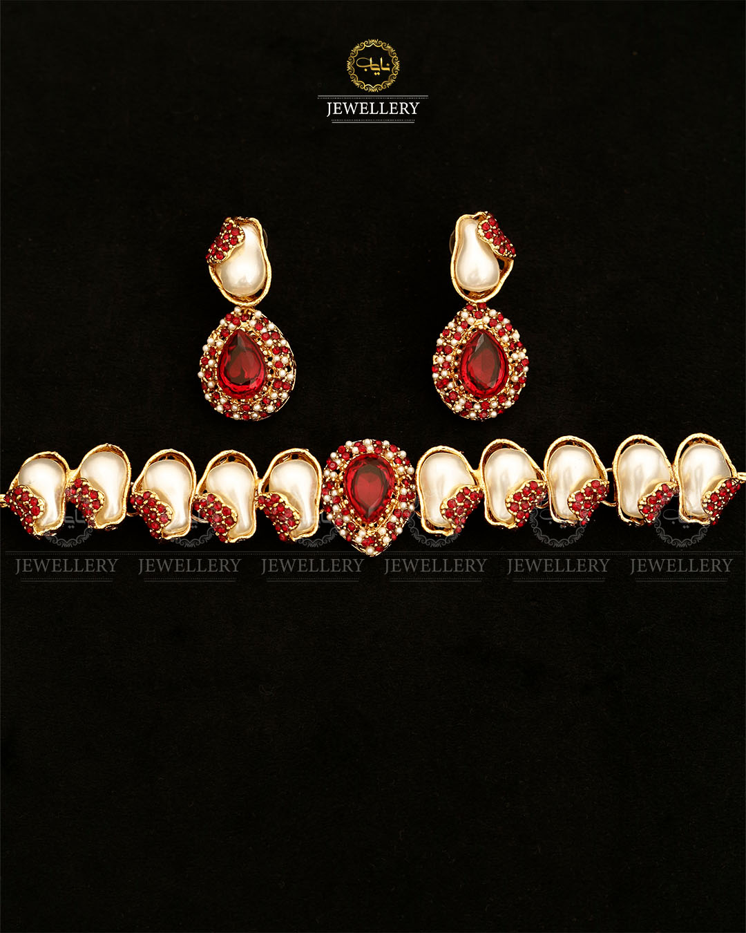 Turkish Mother Pearl Chokar set-2873