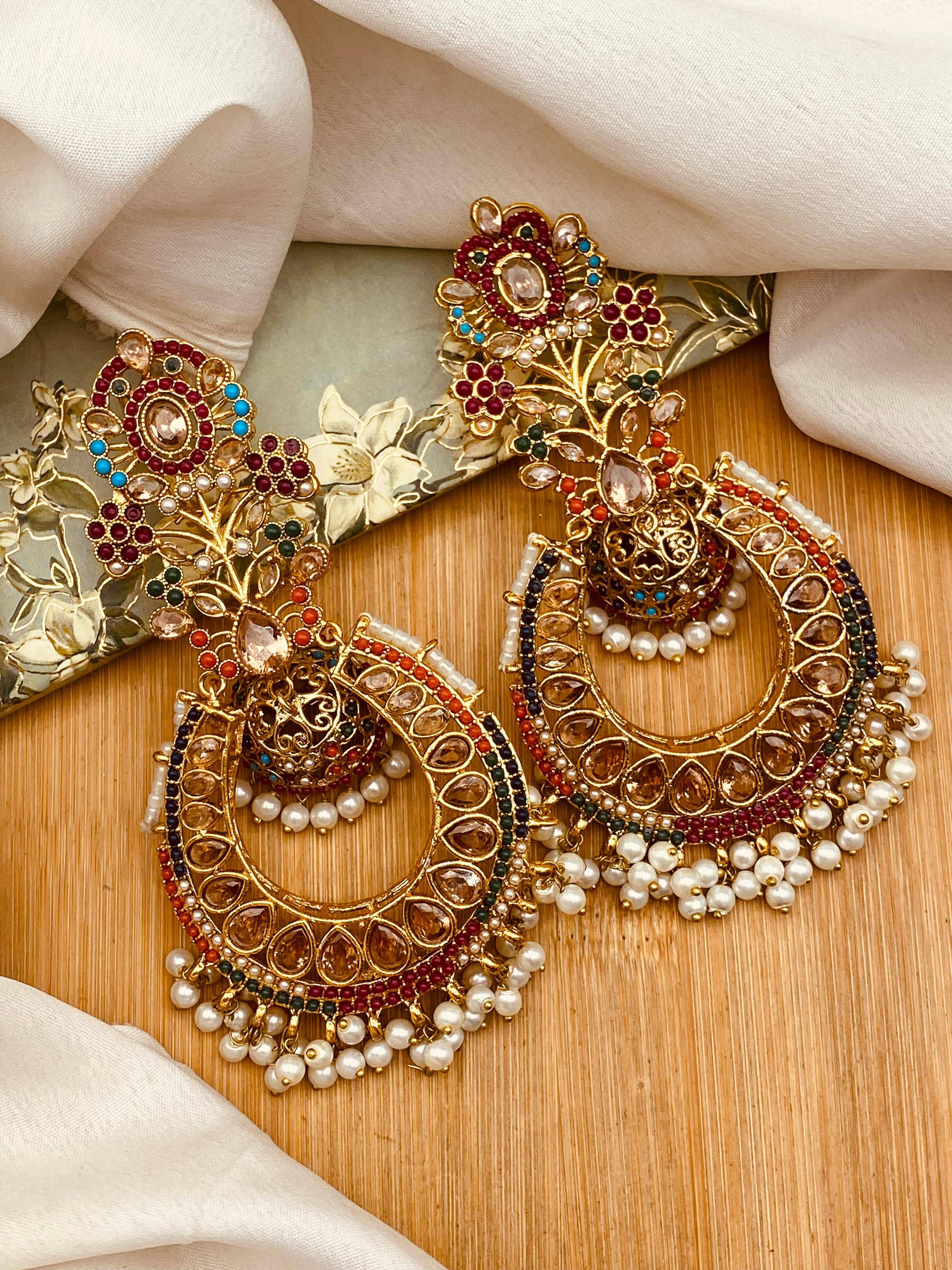 Noratan Jhumka (Big size) NJ-1452 Nayab Jewellery