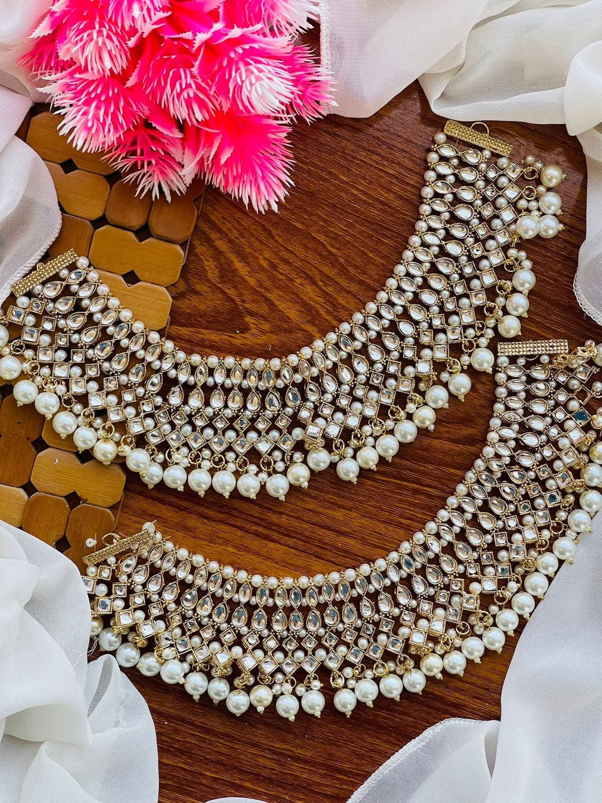 Kundan Anklet pazaib (Each)-2509 Nayab Jewellery