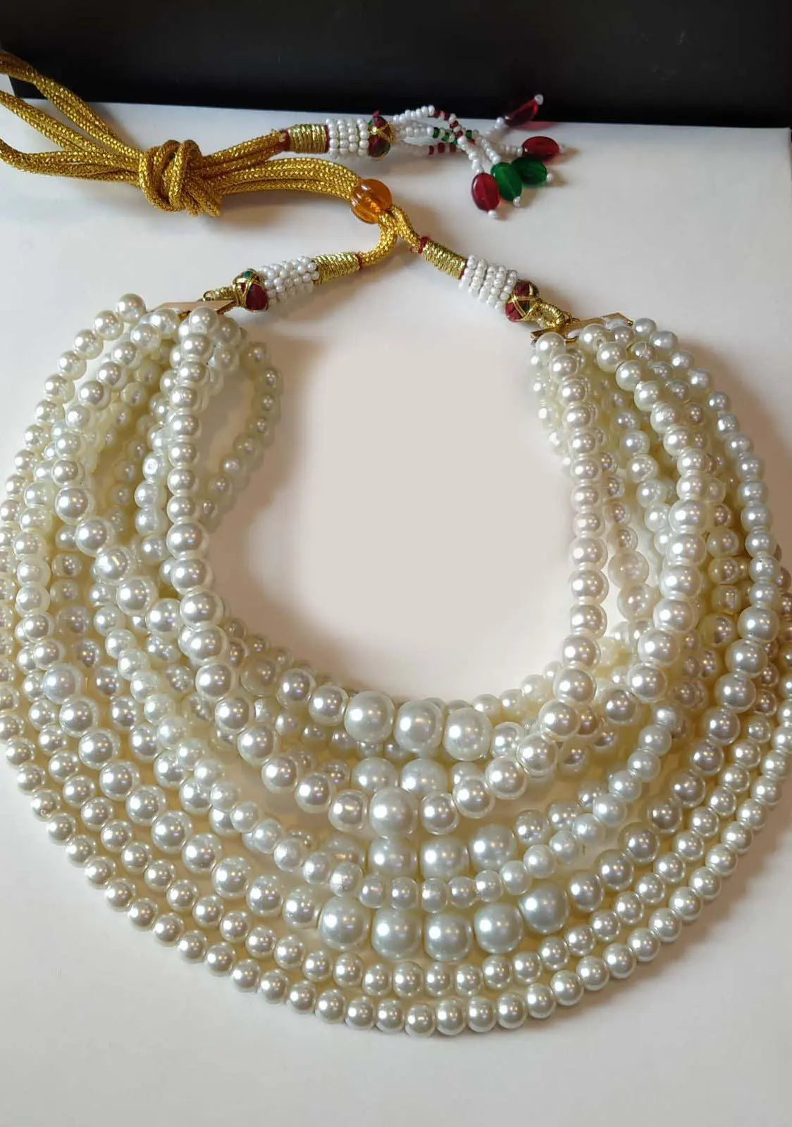 Alia bhatt pearl necklace (without Earrings) -2027 Nayab Jewellery