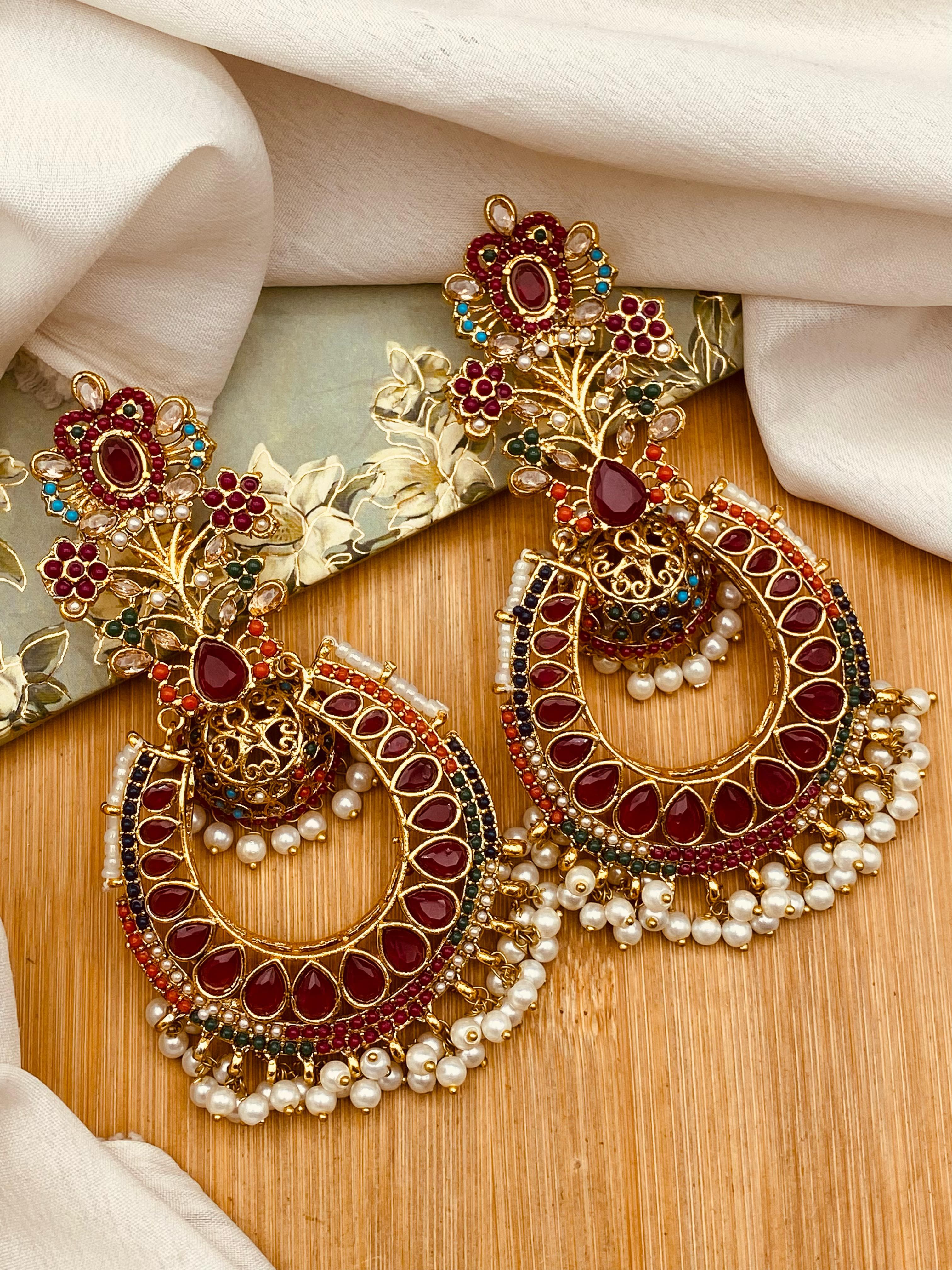 Noratan Jhumka (Big size) NJ-1452 Nayab Jewellery