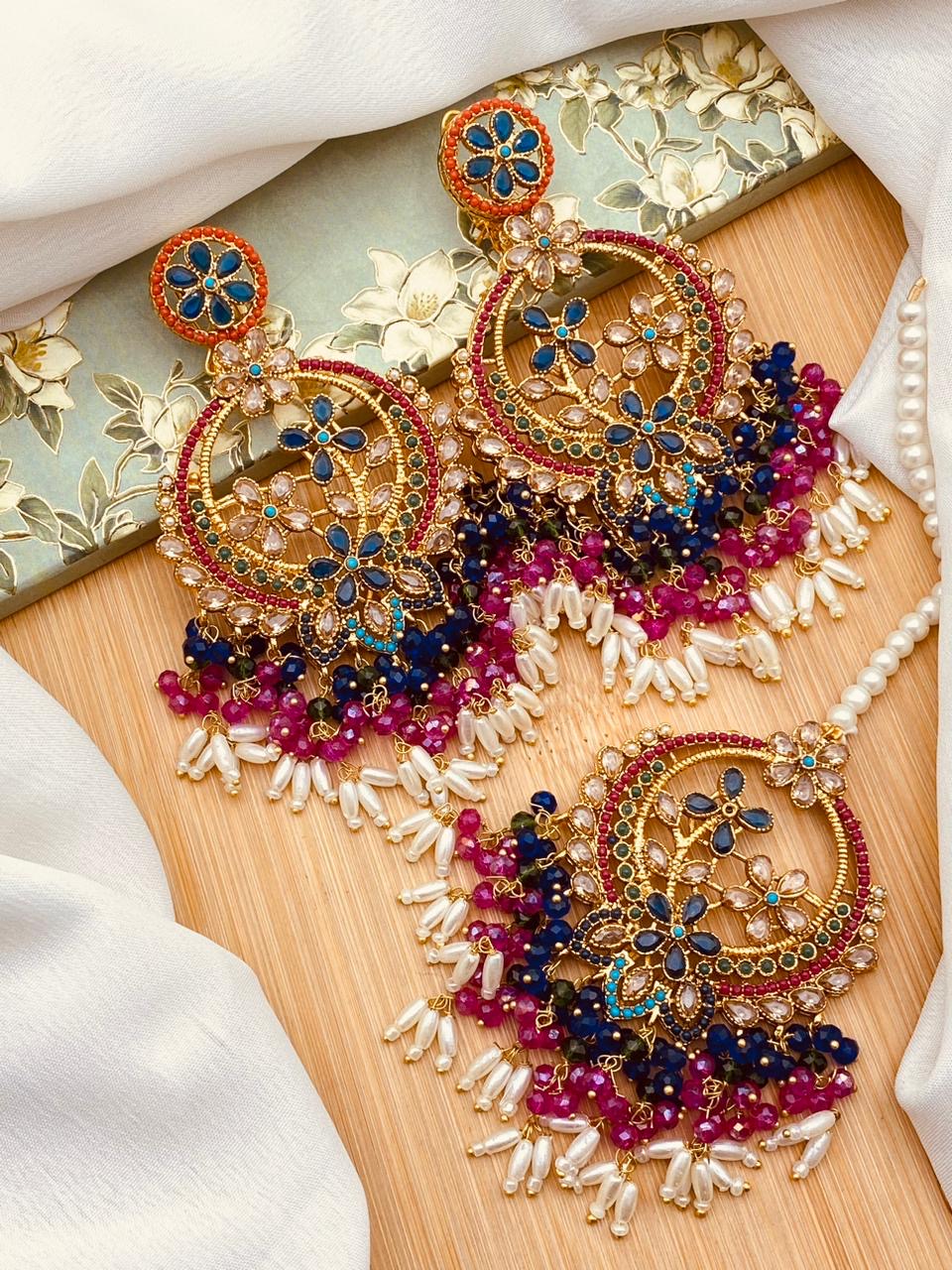 Marjan Traditional Noratan Baali Tika -2137-Golden Nayab Jewellery