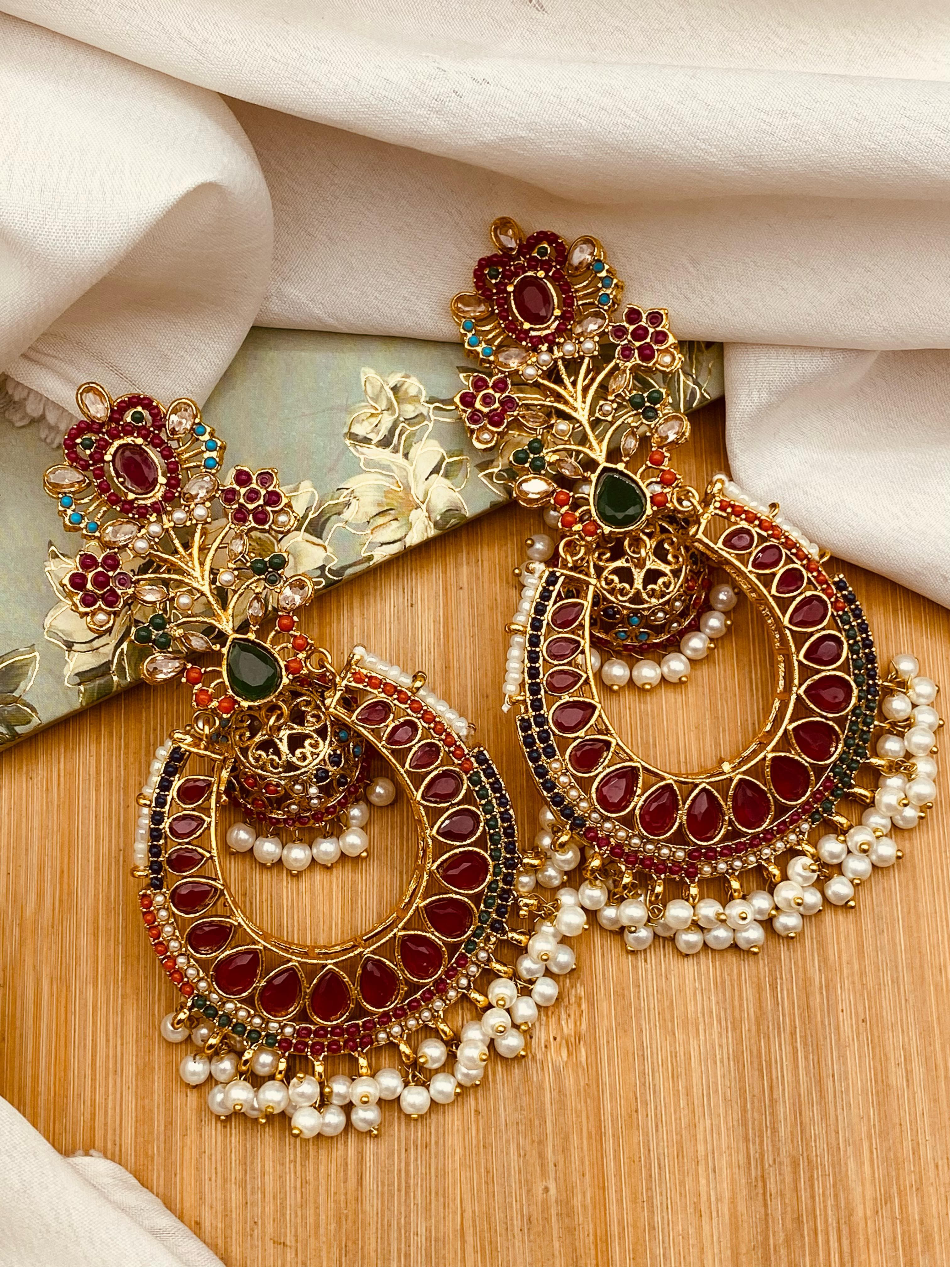Noratan Jhumka (Big size) NJ-1452 Nayab Jewellery
