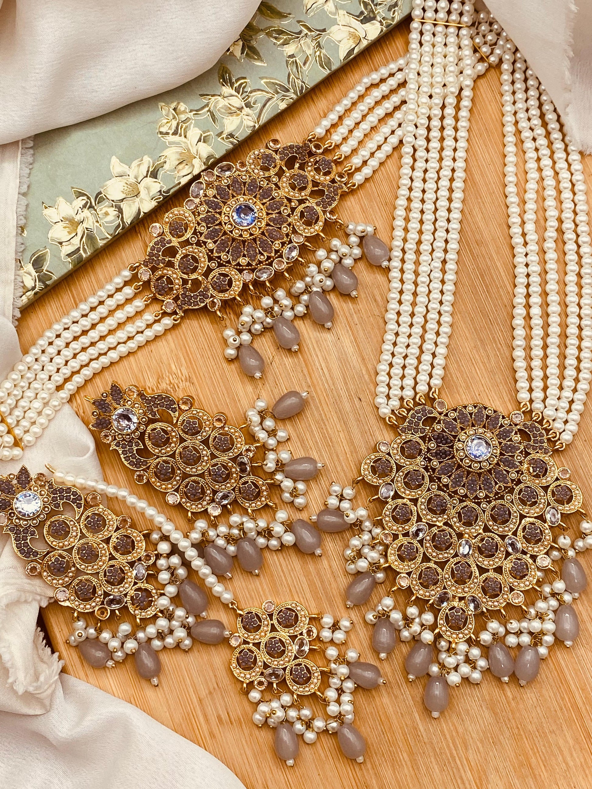 Noora Bridal Set NJ-1595 Nayab Jewellery