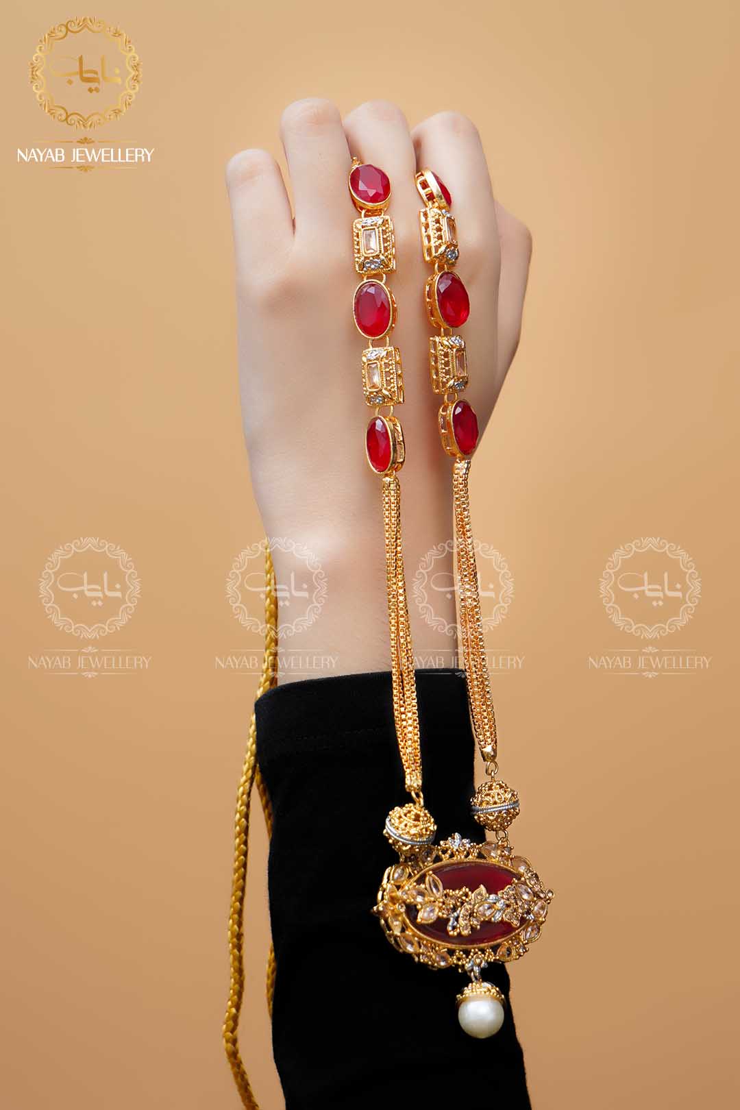 Royal Egyptian Mala Set with Earring NJ-1177