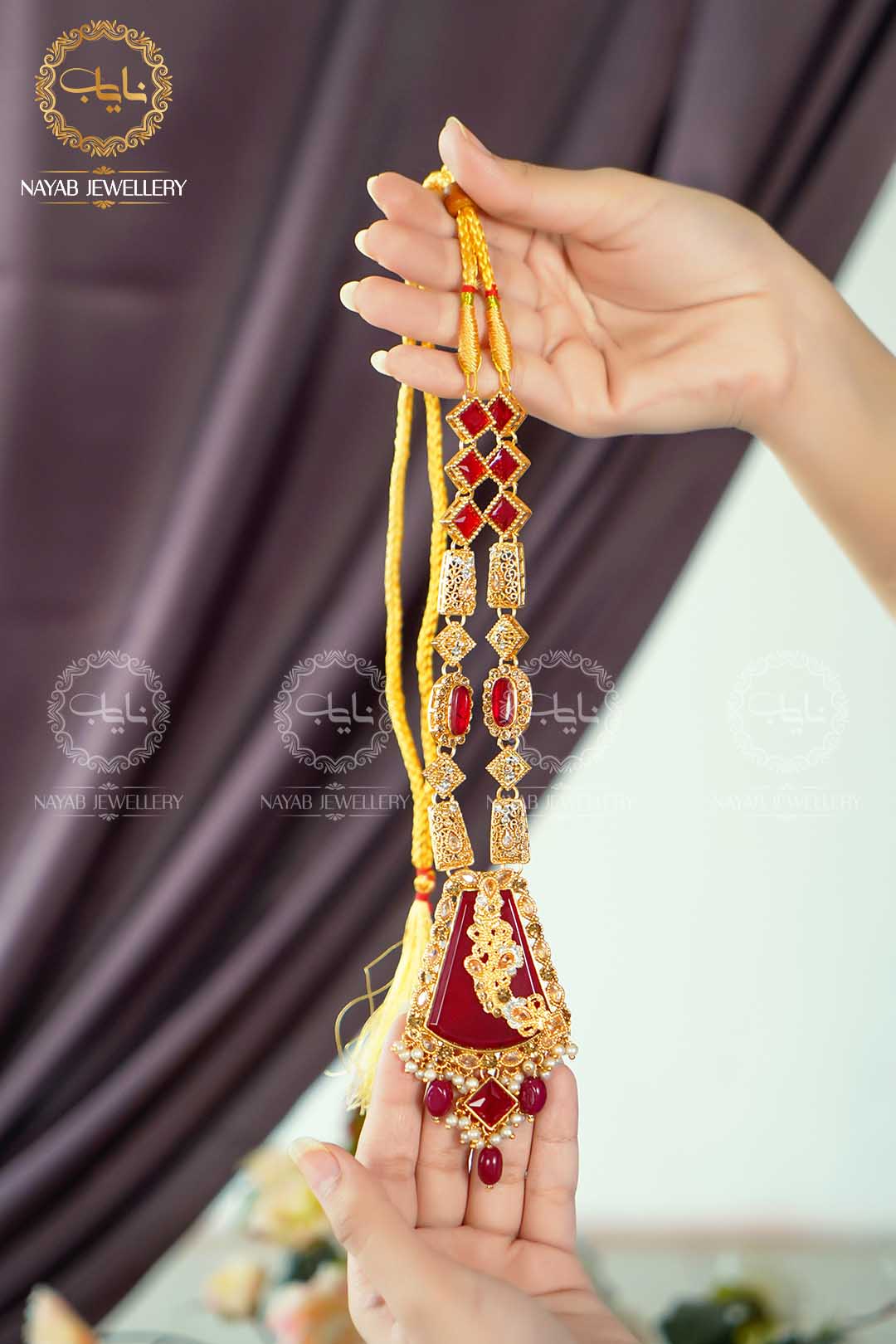Elegant Egyptian Mala Set with Earring NJ-1212