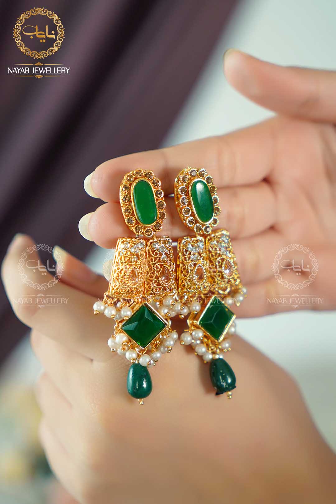 Signature Egyptian Mala With Earring NJ-1497