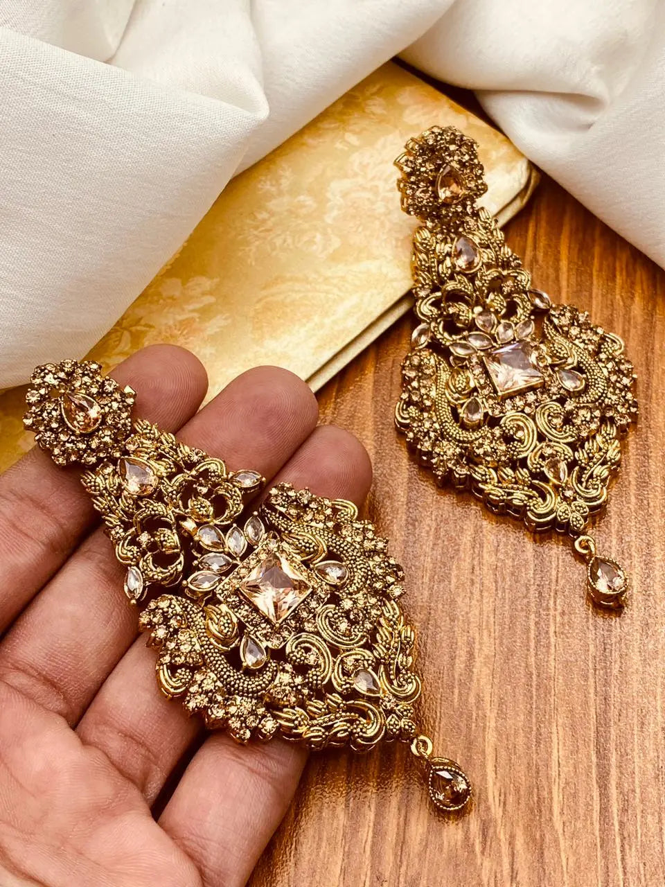 Egyptian Earrings NJ-1419 Nayab Jewellery