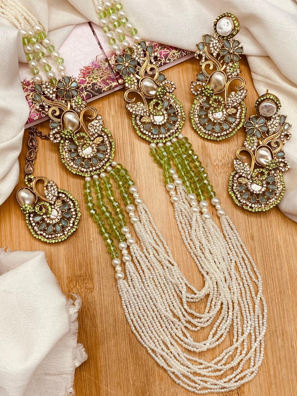 Turkish Mother Pearl Mala set ML-211