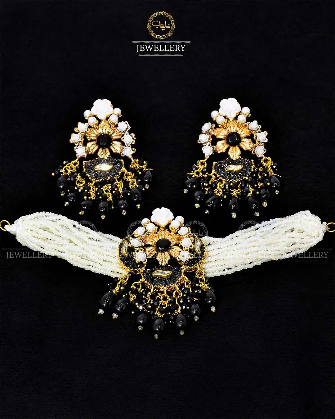 Handmade Crush Chokar Necklace set NJ -1677 Nayab Jewellery