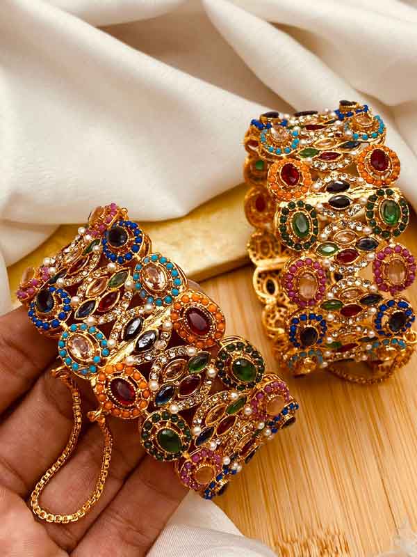 Noratan Zarcon Openable Bangles NJ-1516