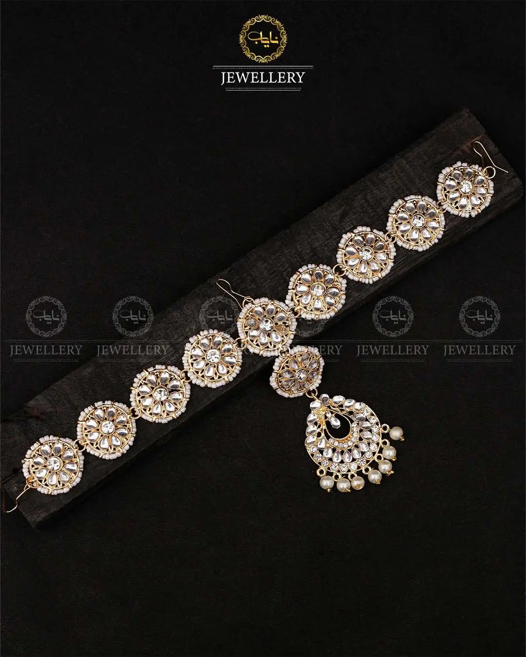 Indian Dubbi kundan Sheesh patti-2059 Nayab Jewellery