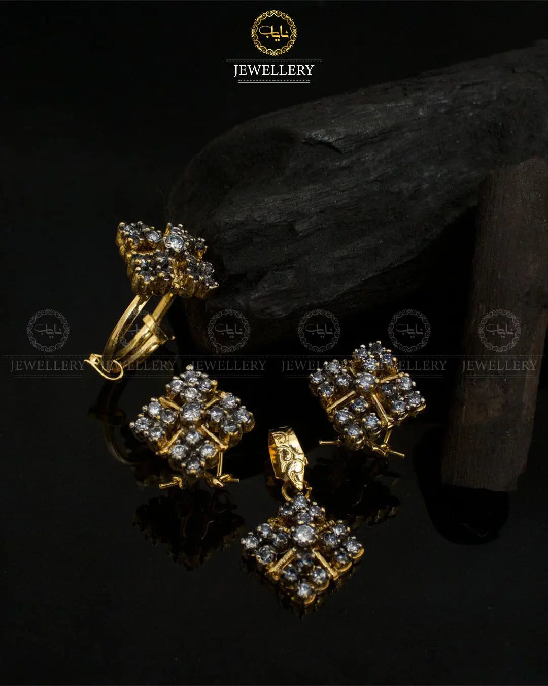 Jarao Combo Locket set with Chain -1976 Nayab Jewellery