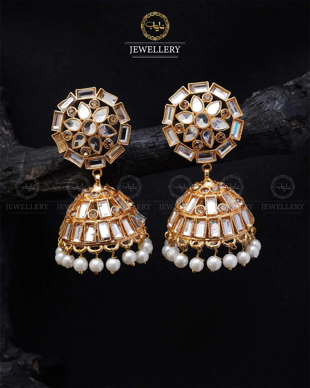 Kundan Jhumki -2033-G Nayab Jewellery