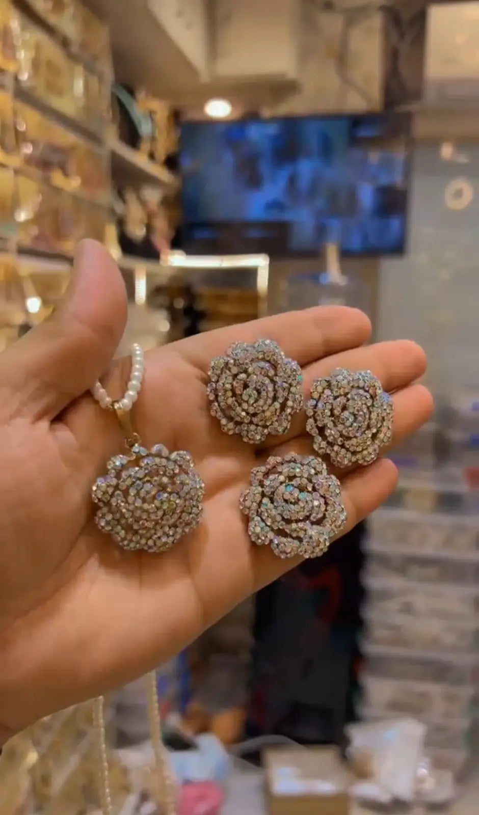 Turkish Combo Locket set-2635 Nayab Jewellery
