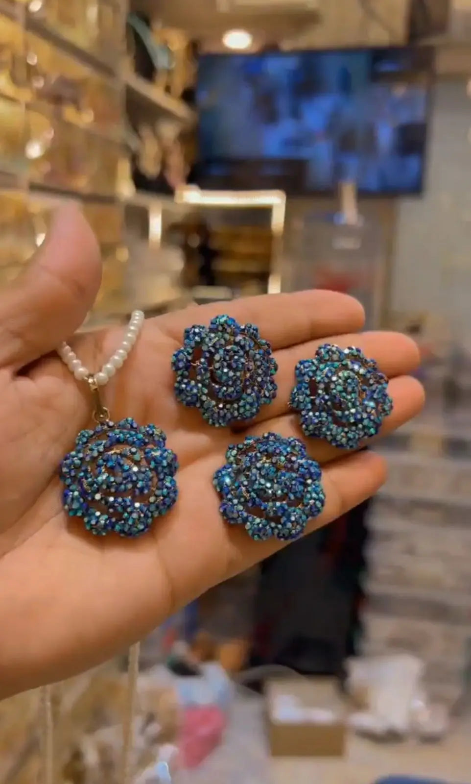 Turkish Combo Locket set-2635 Nayab Jewellery