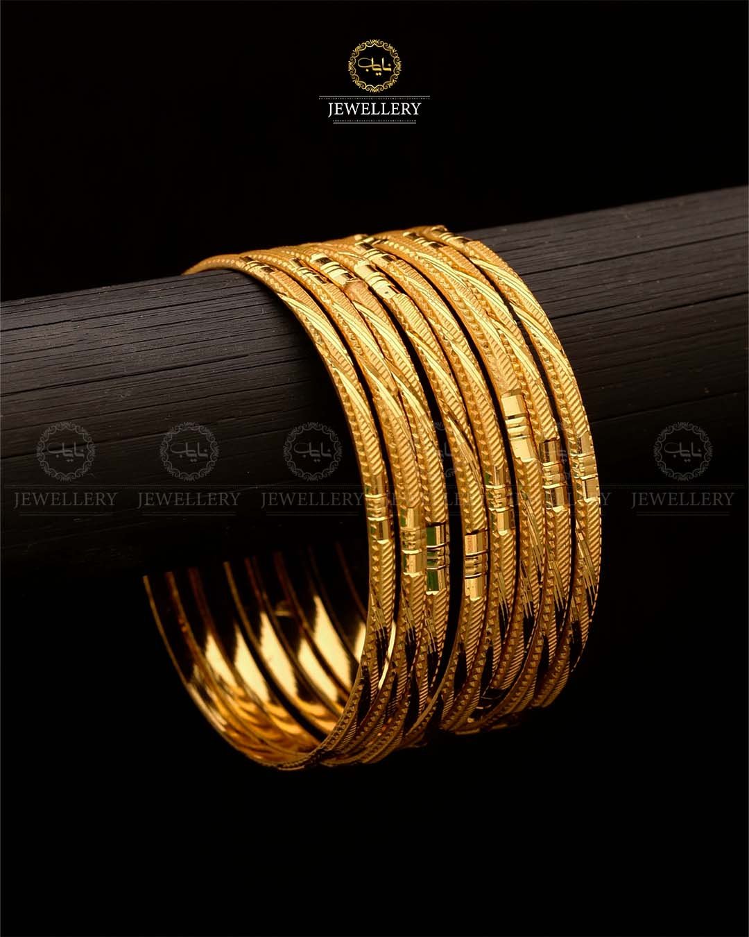 Gold look 6 pcs indian Bangles-2812