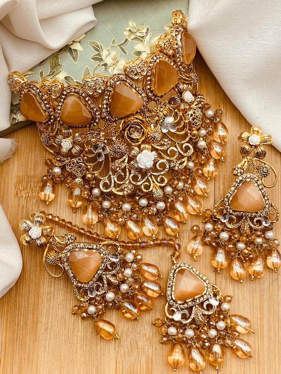 Turkish Collar set-2488 Nayab Jewellery