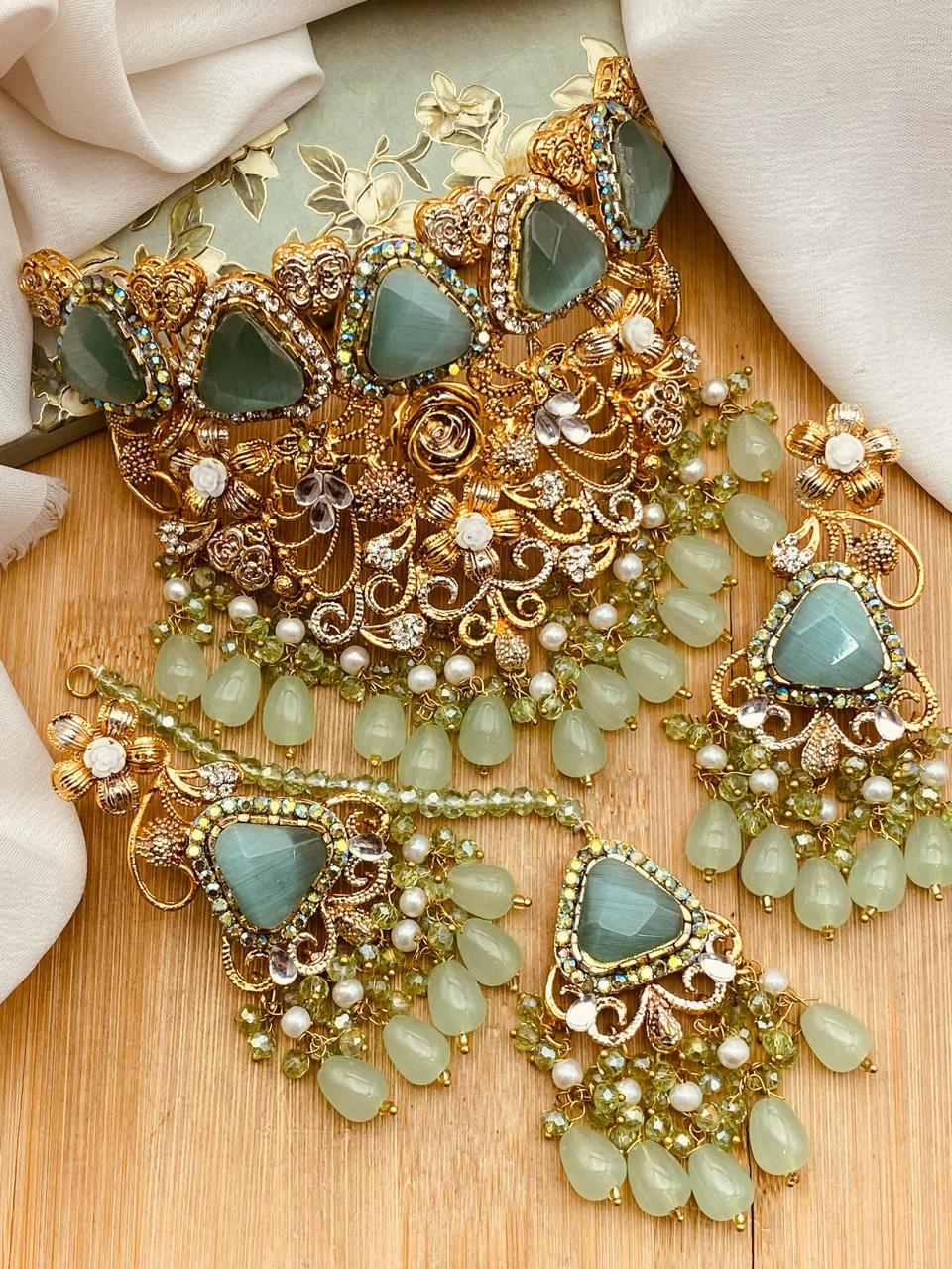 Turkish Collar set-2488 Nayab Jewellery