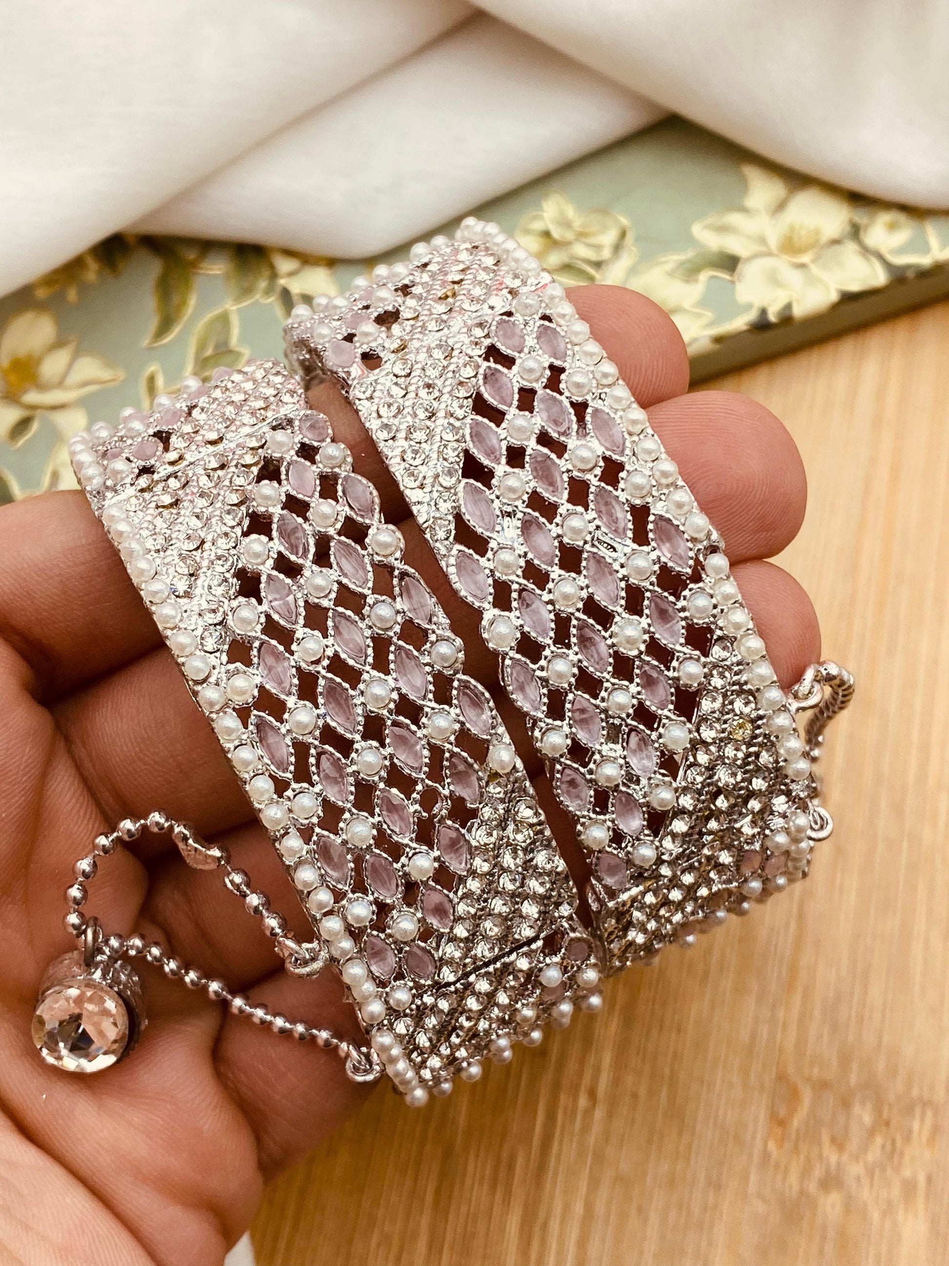 Leaf Earrings -2501-Silver (Copy) Nayab Jewellery