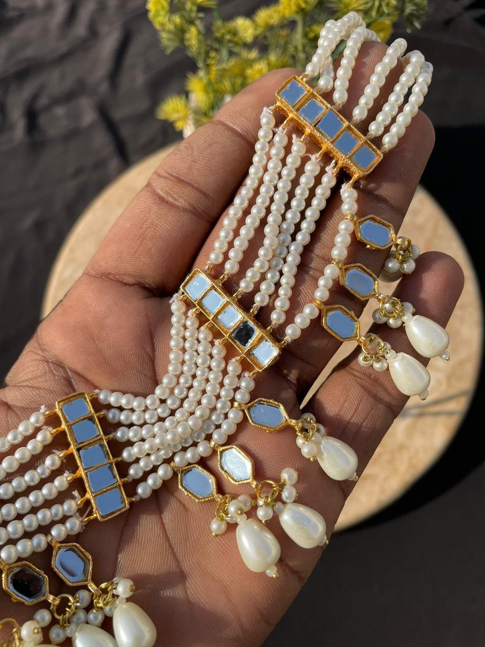 Kundan 5 pcs Combo set with tika-2604 Nayab Jewellery