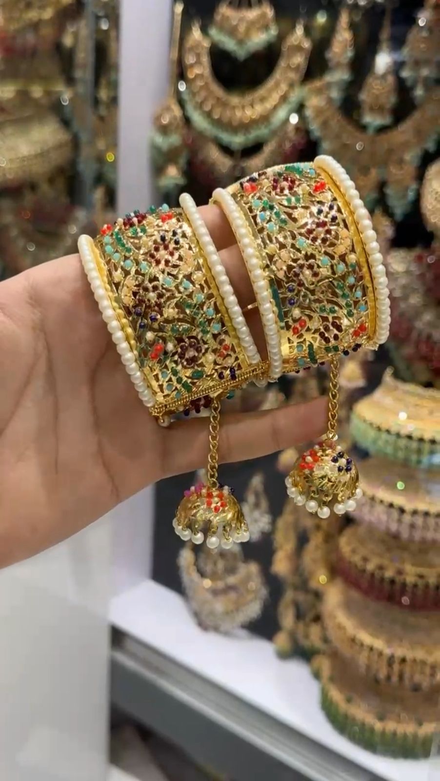 Hyedrabadi Bridal Openable Bangle ( Each)-2620 Nayab Jewellery